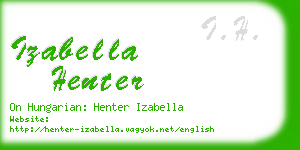 izabella henter business card